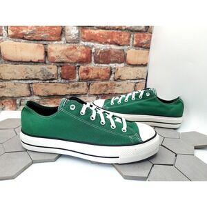Converse Chuck‎ Taylor 2in Lift Double Stack Sz 10.5 Men Sneaker Green Platform